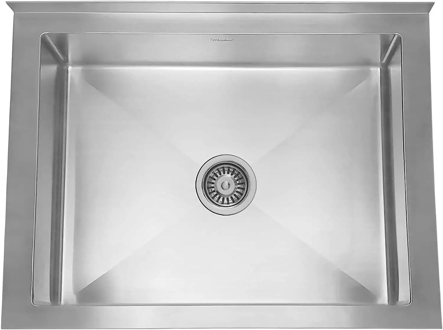 Whitehaus WHMS1620 Noah&#39;s Collection Kitchen/Utility Sink, Brushed Stainless Steel