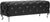 Baxton Studio Stella Crystal Tufted Modern Bench, Black