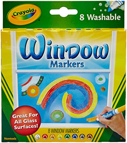 Crayola 58-8165 Washable Window Markers 8 Count