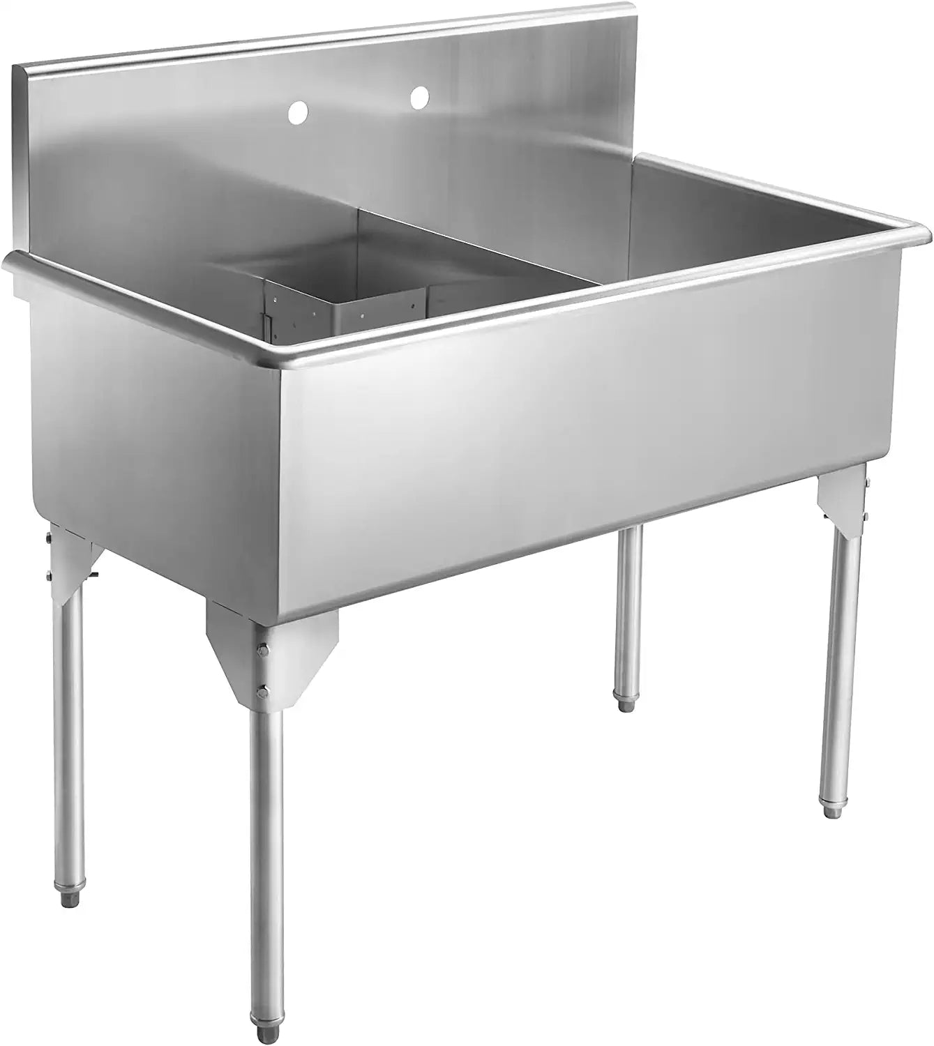 Pearlhaus Double Bowl Freestanding Utility Sink