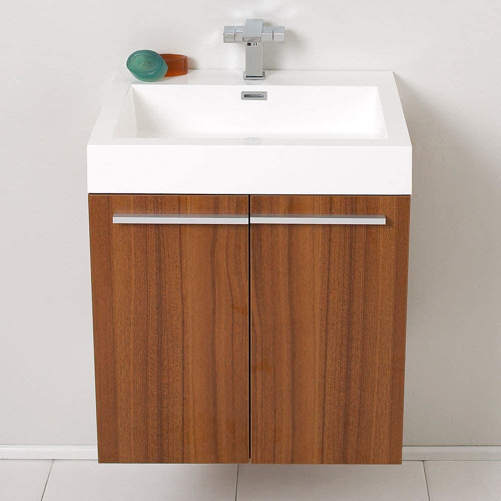 Fresca Alto 23&#34; Black Modern Bathroom Cabinet w/Integrated Sink