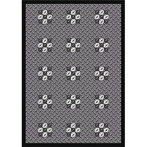 Joy Carpets Sports Fan Finish Line Sports Area Rugs, 64-Inch by 92-Inch by 0.36-Inch, Multicolored