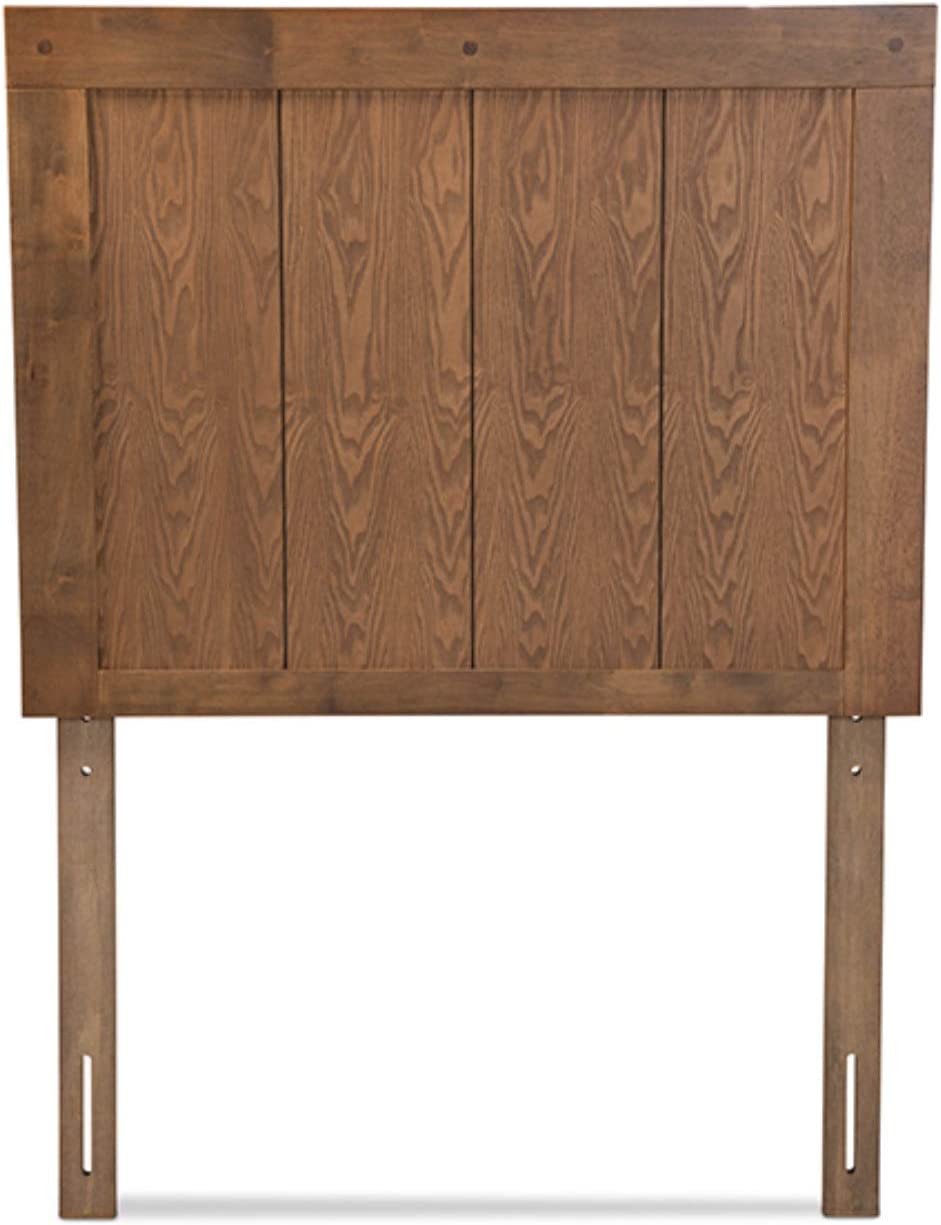 Baxton Studio Patwin Modern and Contemporary Transitional Ash Walnut Finished Wood Twin Size Headboard