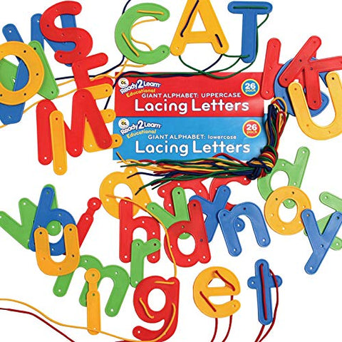 Center Enterprise Inc. Ready2Learn Lacing Letters, Upper and Lowercase, Multi