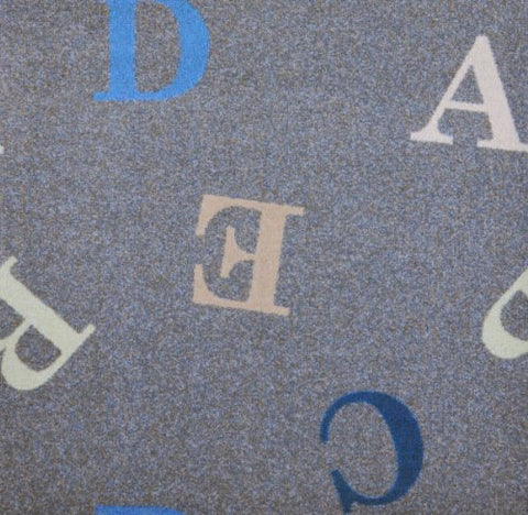 Joy Carpets Playful Patterns Childrens Love Letters Area Rug, Seaside, 310 x 54