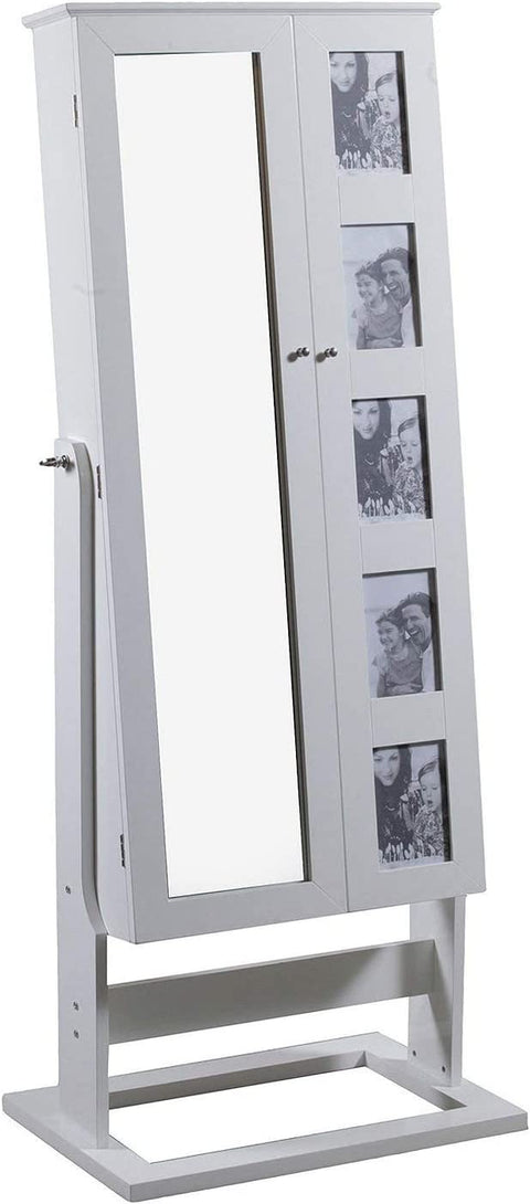 Powell Cheval Photo Armoire, White