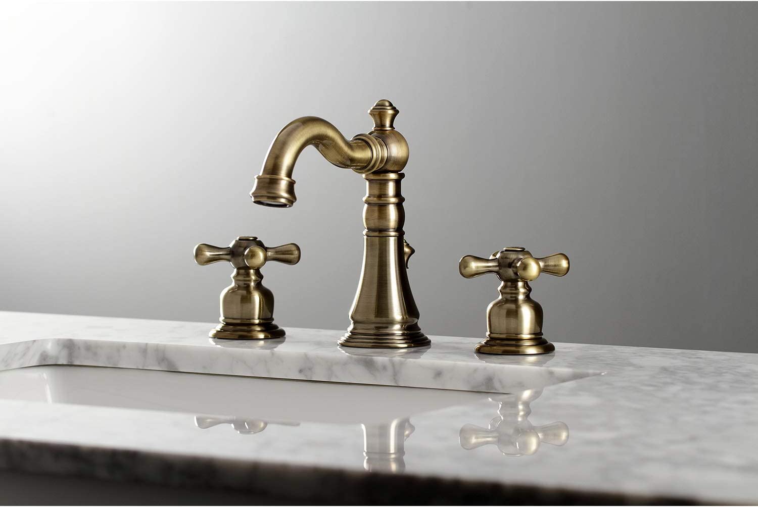 Fauceture FSC19733AX American Classic 8 in. Widespread Bathroom Faucet, Antique Brass