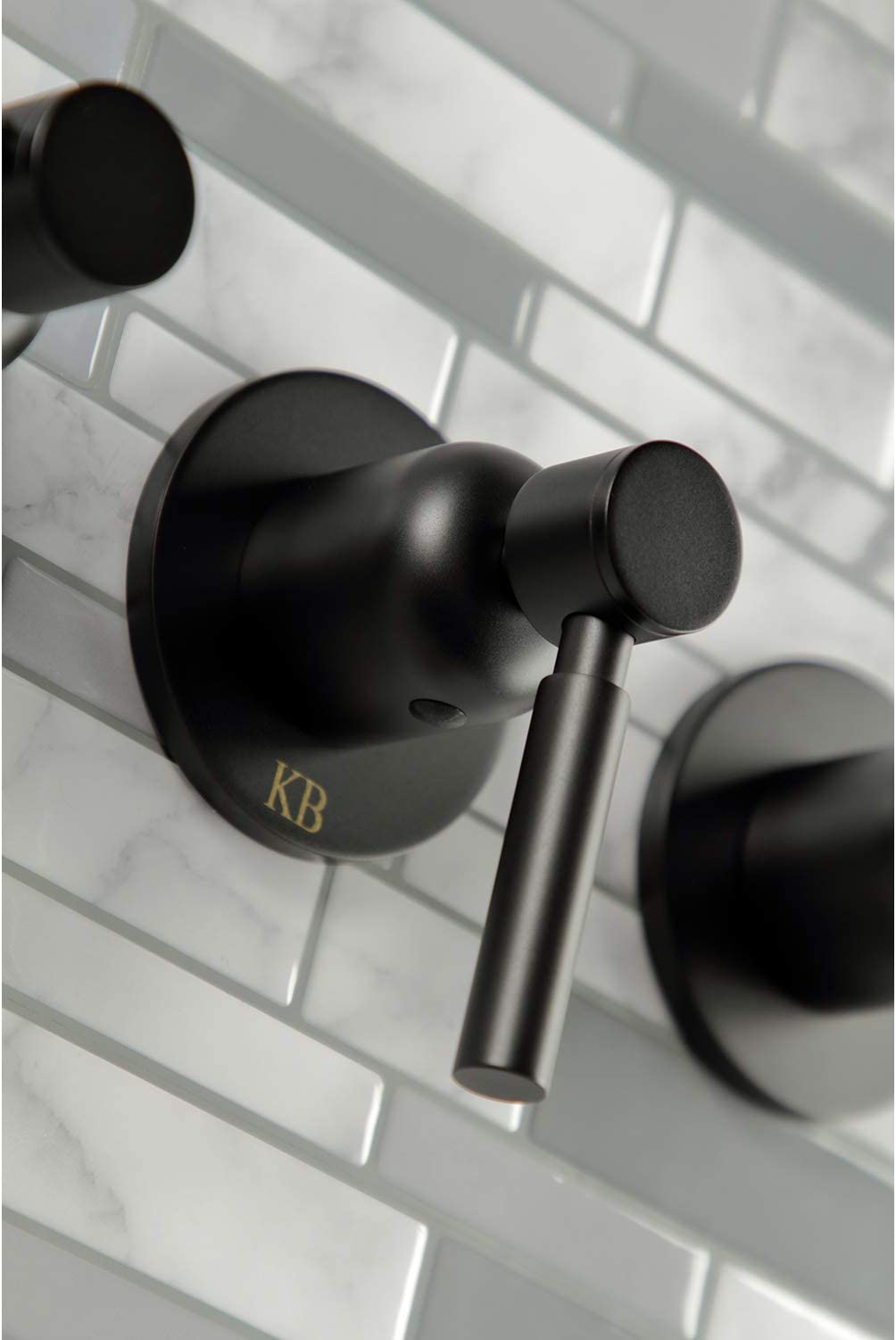 Kingston Brass KBX8130DL Concord Tub and Shower Faucet, Matte Black
