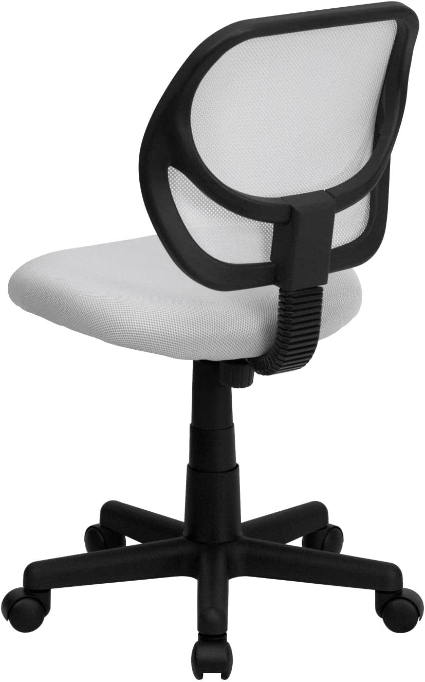 Flash Furniture Low Back White Mesh Swivel Task Office Chair