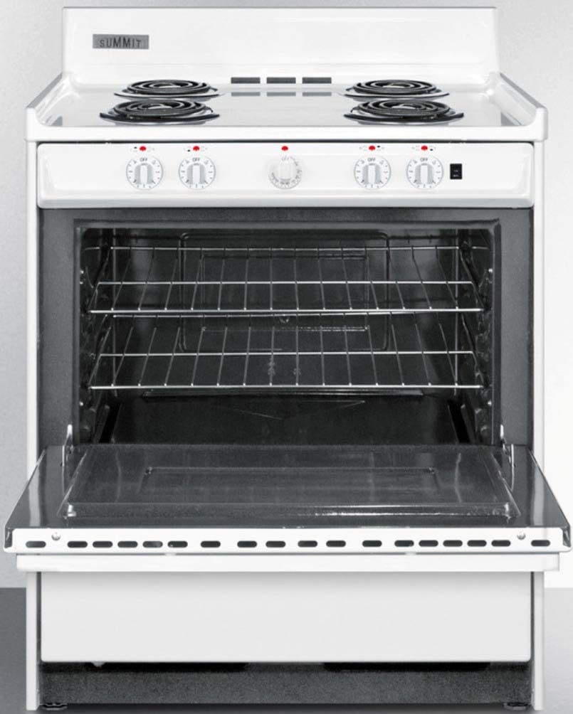 Summit WEM2171Q Kitchen Electric Cooking Range, White