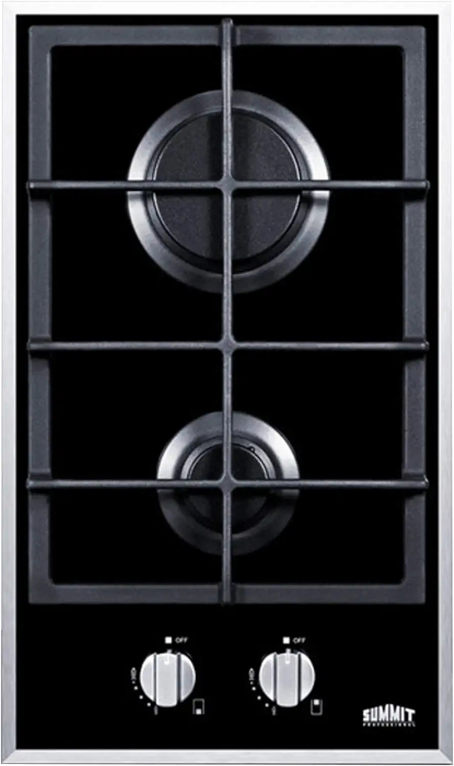 Summit GC2BGL Gas Cooktop, Black