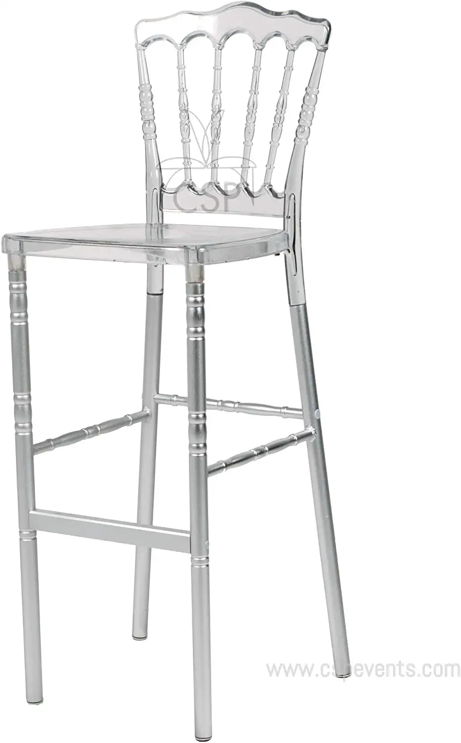 Commercial Seating Products Napleon Clear Barstool Chairs