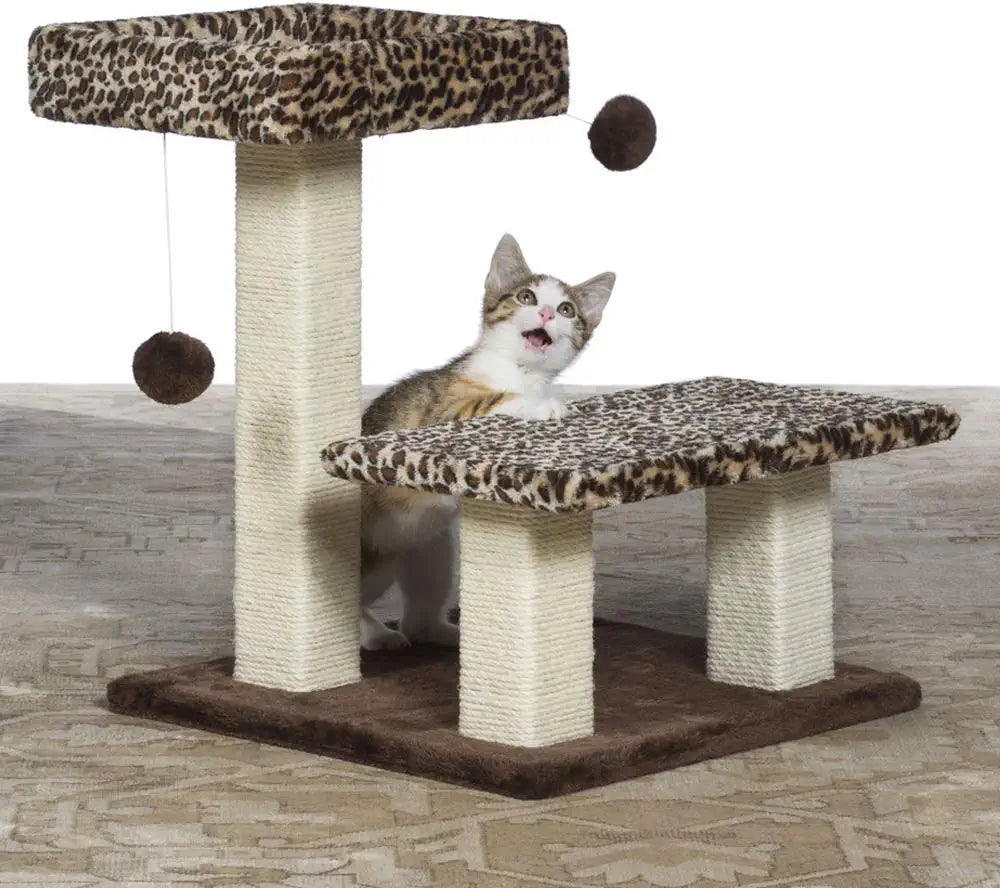 Kitty Power Paws Leopard Terrace Cat Furniture