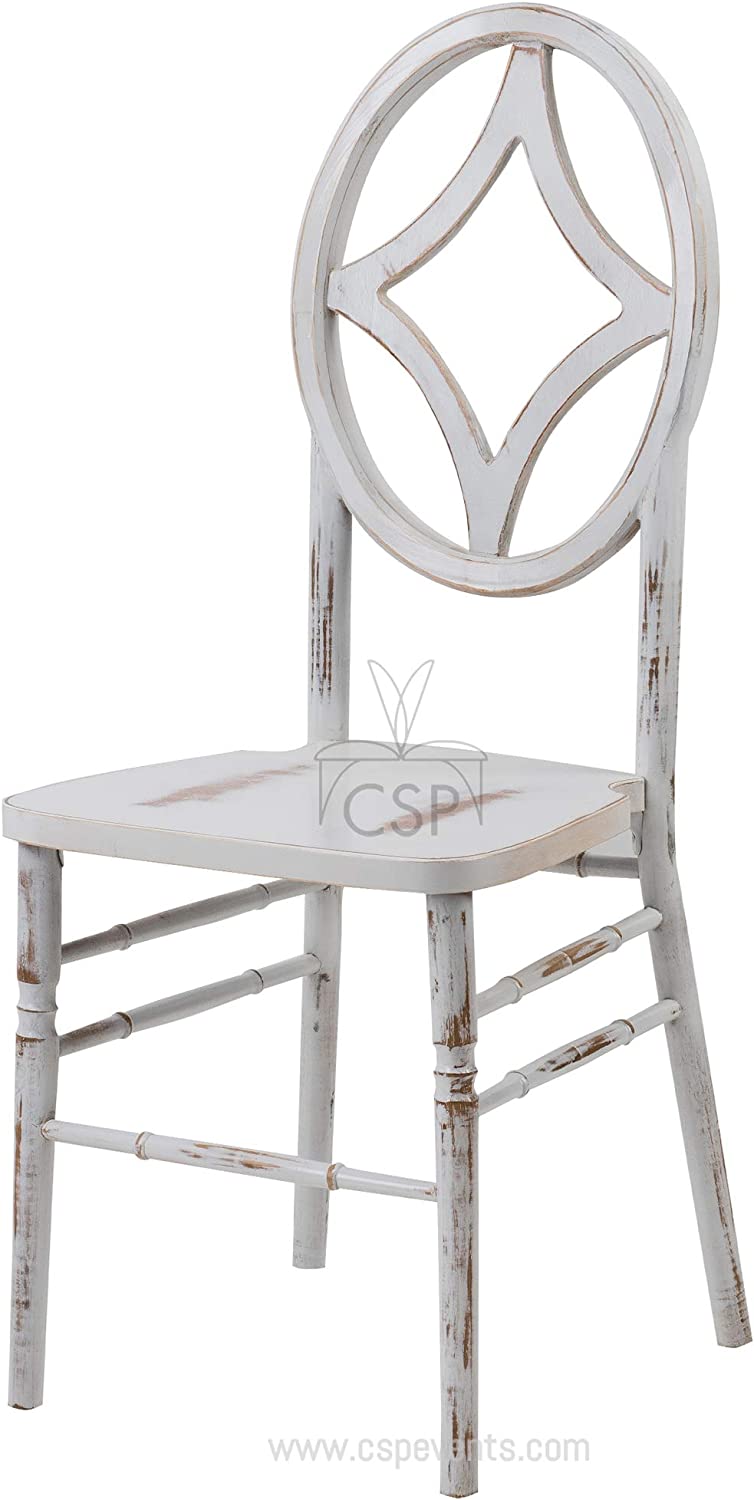 Commercial Seating Products Diamond Lime White Wash Wood Chairs