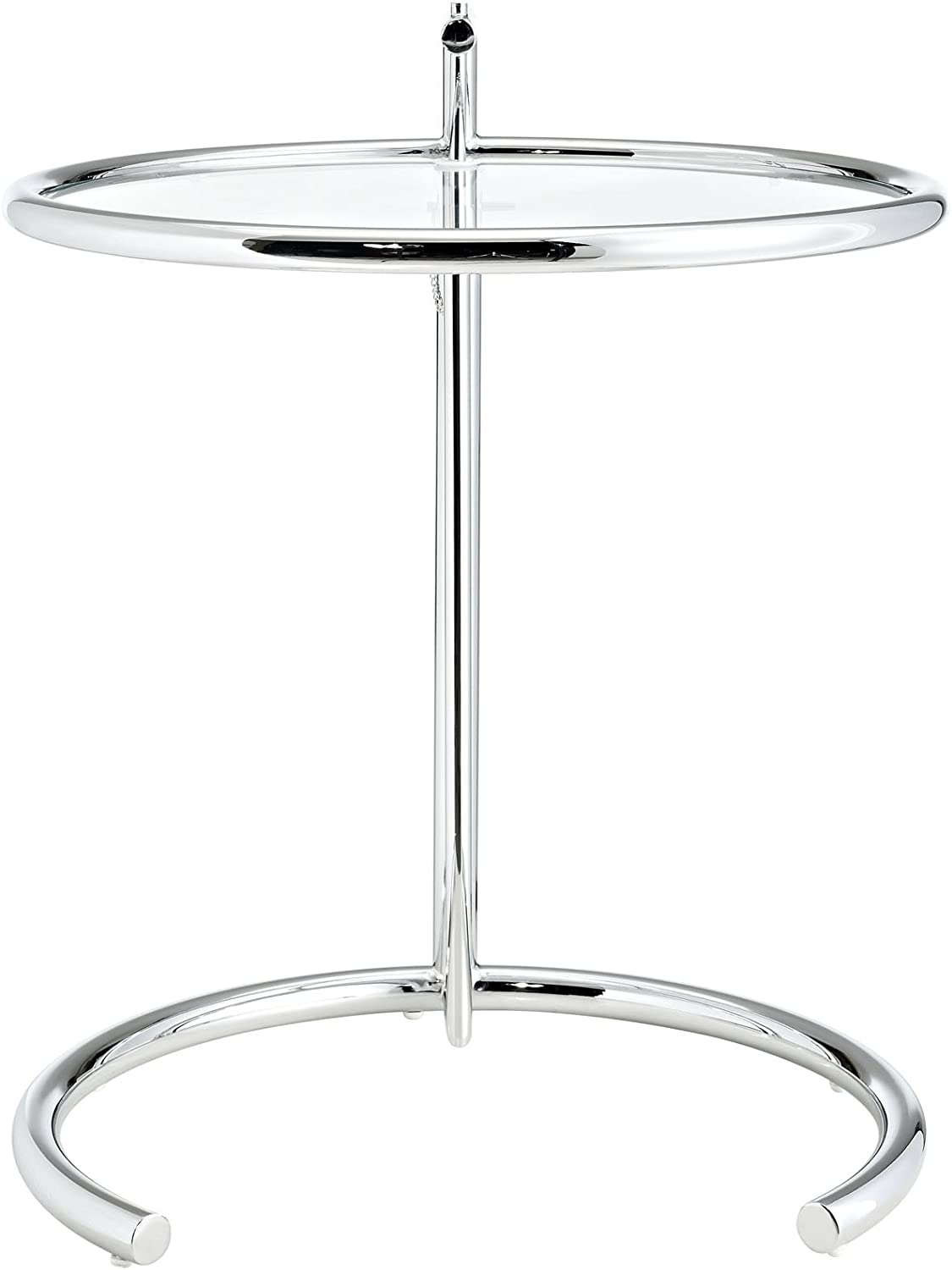 Modway Eileen Chrome Stainless Steel Side End Table