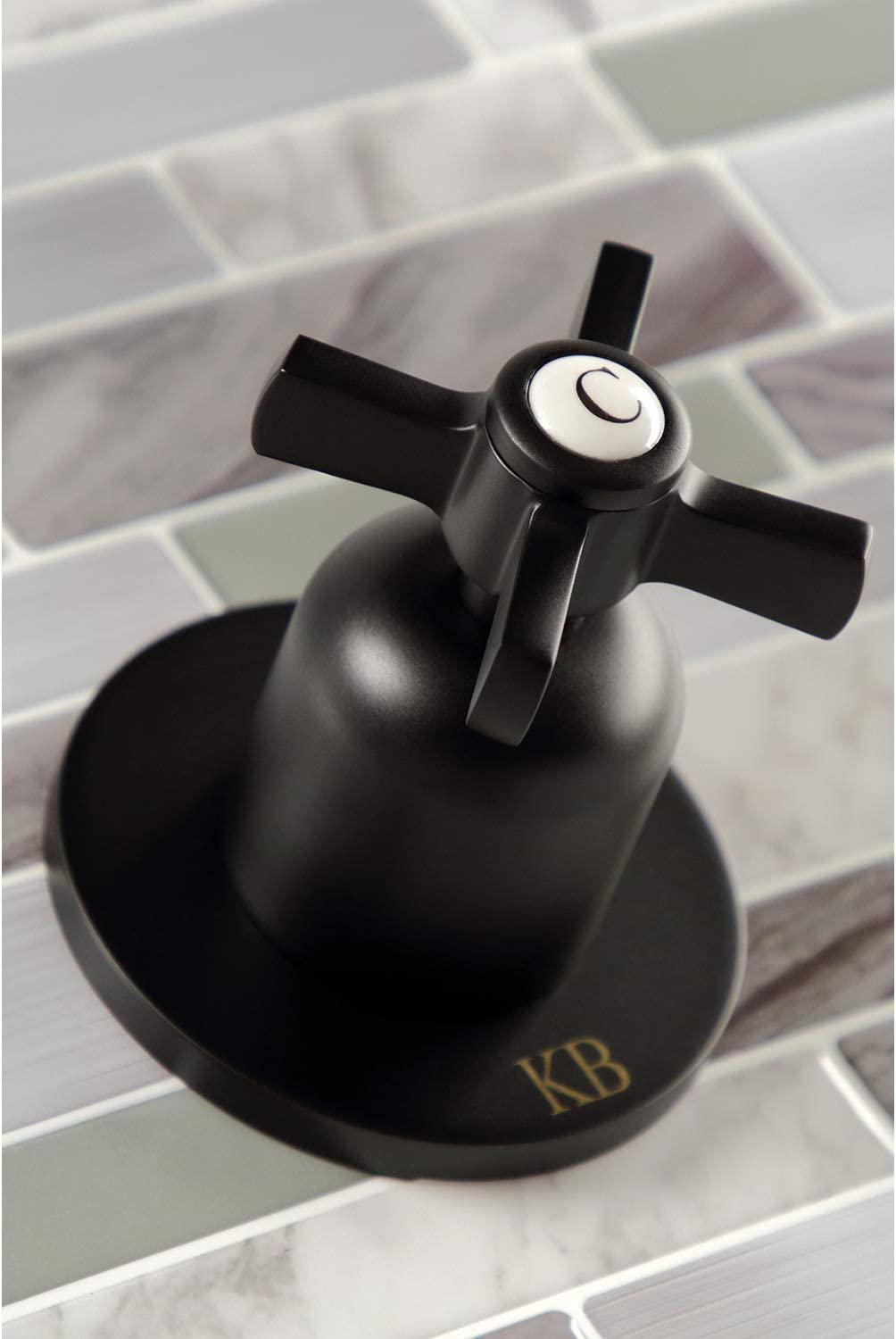 Kingston Brass KBX8140ZX Millennium Tub and Shower Faucet, Matte Black