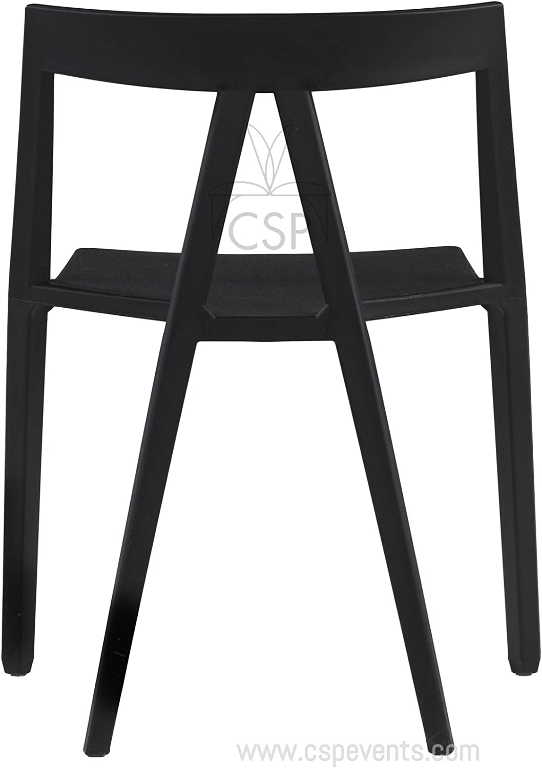 Commercial Seating Products Milan Armless Black Chairs