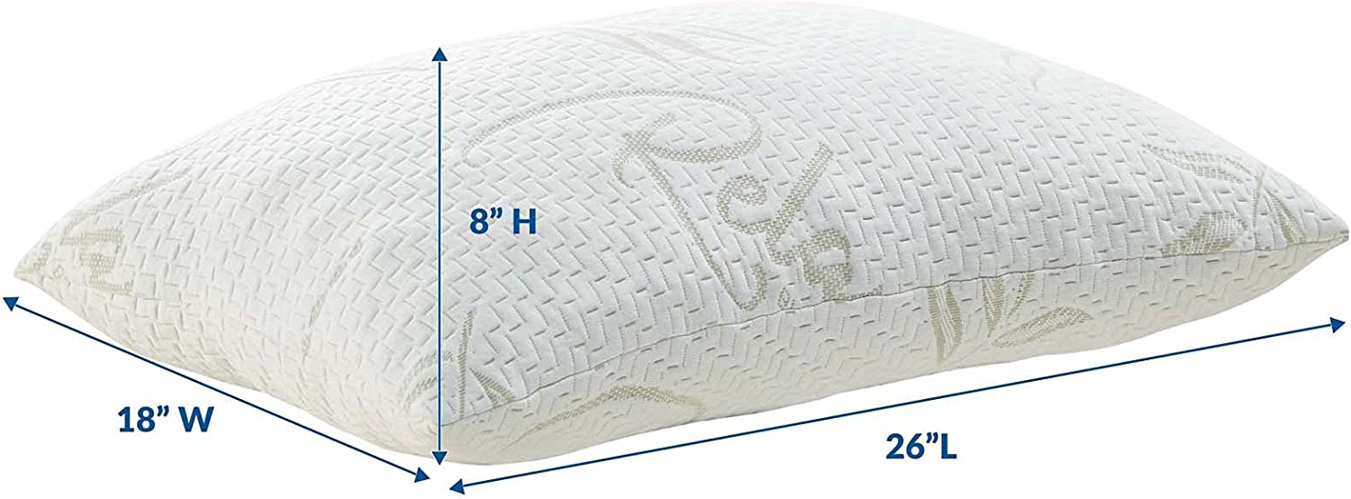 Modway Relax Shredded Memory Foam Pillow - Standard/Queen Size Extra Firm Pillow