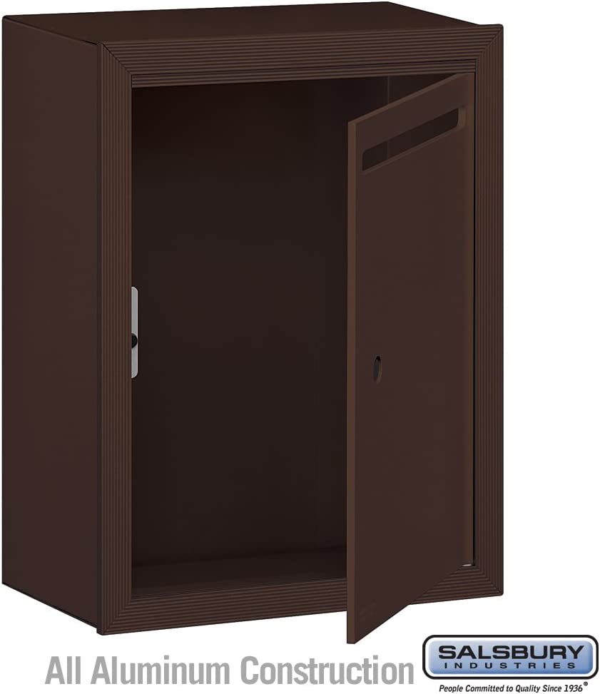 Salsbury Industries 2240ZU Standard Surface Mounted Letter Box with USPS Access, Bronze