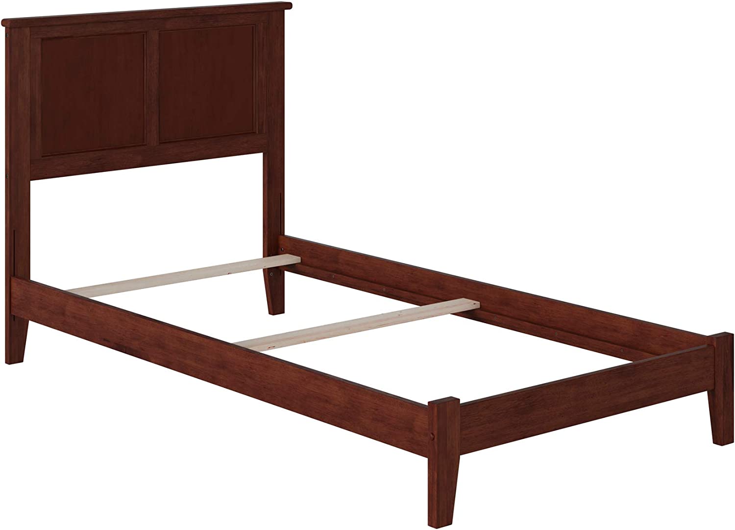 AFI Newport Traditional Bed with Open Footboard and Turbo Charger, Twin, Espresso