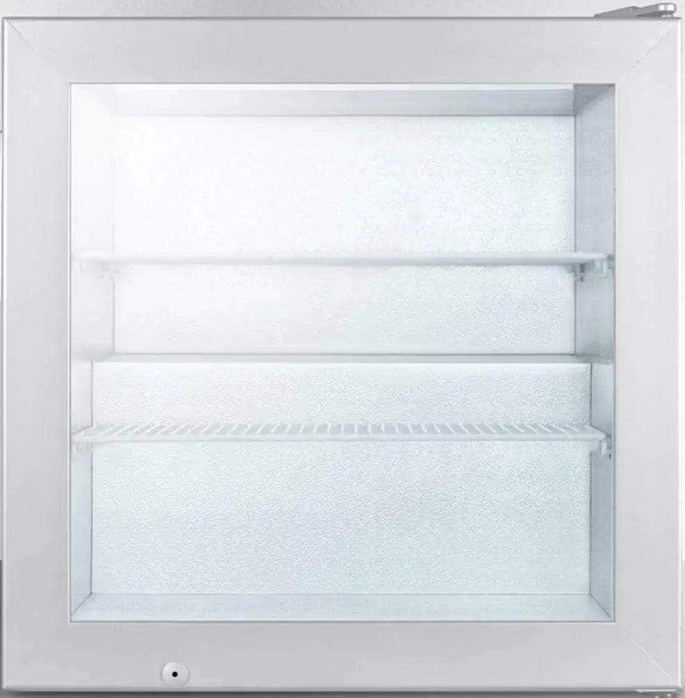 Summit SCFU386 Countertop Upright Freezer, Glass/Gray