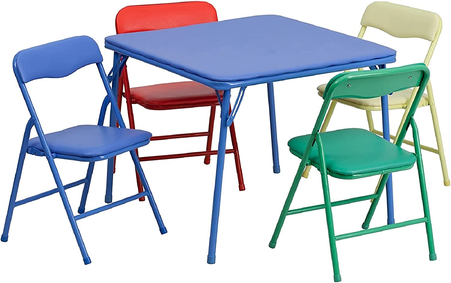 Flash Furniture Kids Blue Folding Table
