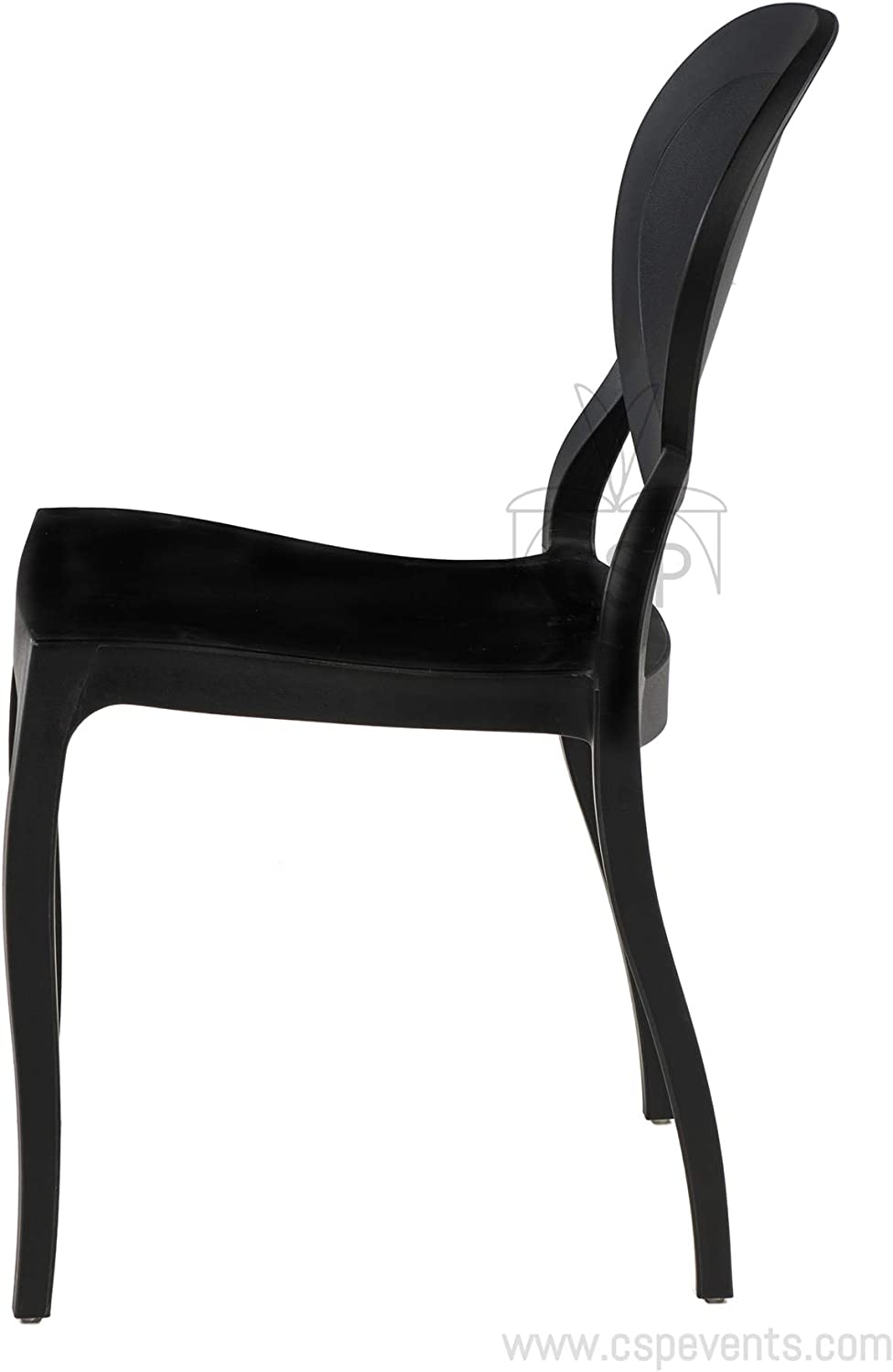 Commercial Seating Products Emma Armless Black Chairs