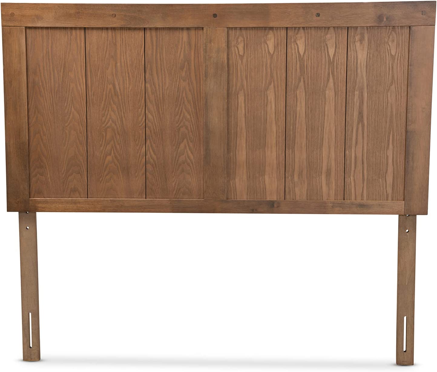 Baxton Studio Patwin Modern and Contemporary Transitional Ash Walnut Finished Wood Queen Size Headboard