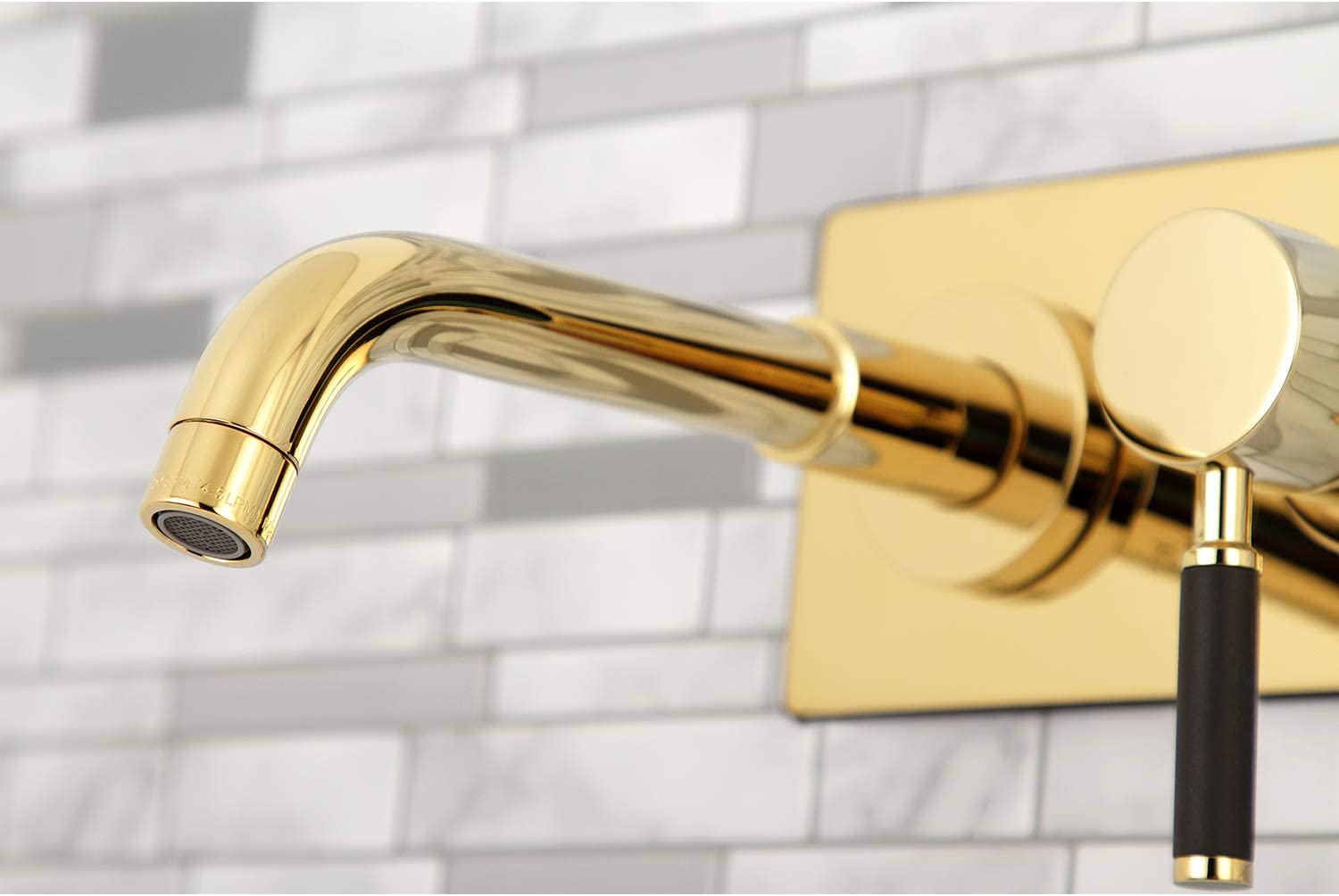 Kingston Brass KS8112DKL Kaiser Bathroom Faucet, Polished Brass