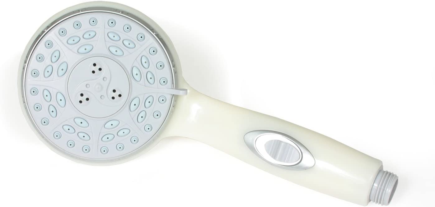 Camco 43712 RV Shower Head with On/Off Switch (Off-White)