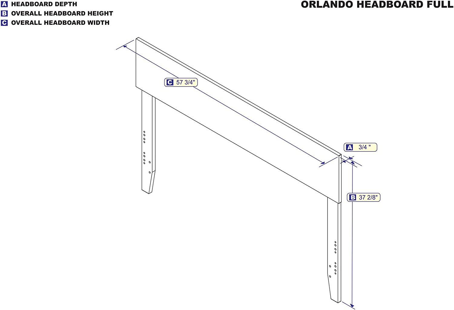 AFI Orlando Headboard, Full, Espresso