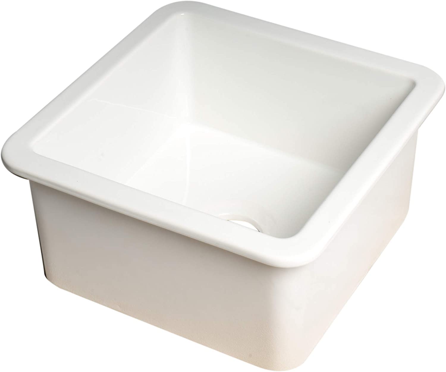 ALFI brand ABF1818S-W Kitchen Sink, White