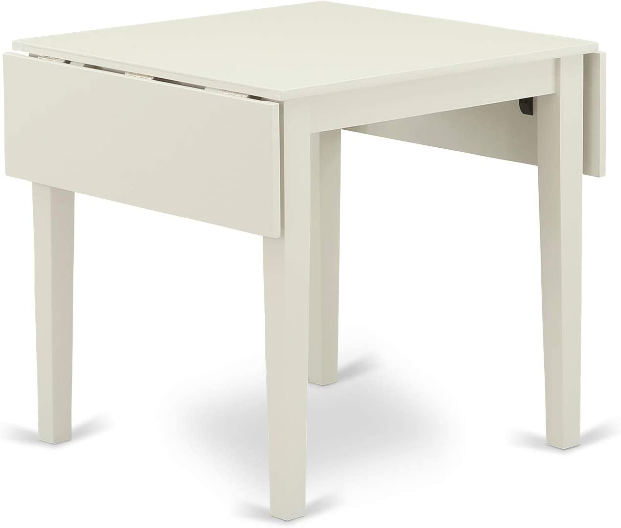 East West Furniture Dining Table Set, Linen White