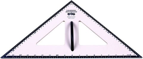 LEARNING ADVANTAGE Magnetic Dry Erase Protractor - Geometry Measurement Tool for Whiteboards and Chalkboards - Teach Geometric Math Concepts