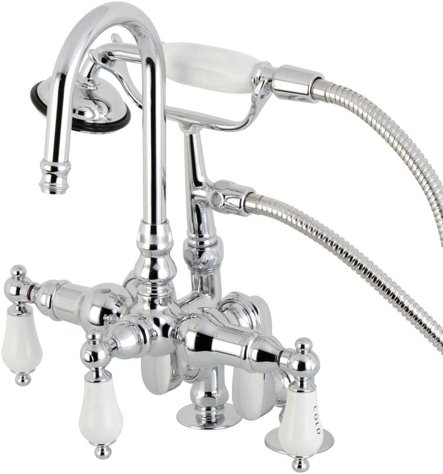 Kingston Brass CC618T1 Vintage Clawfoot Tub Faucet, Polished Chrome