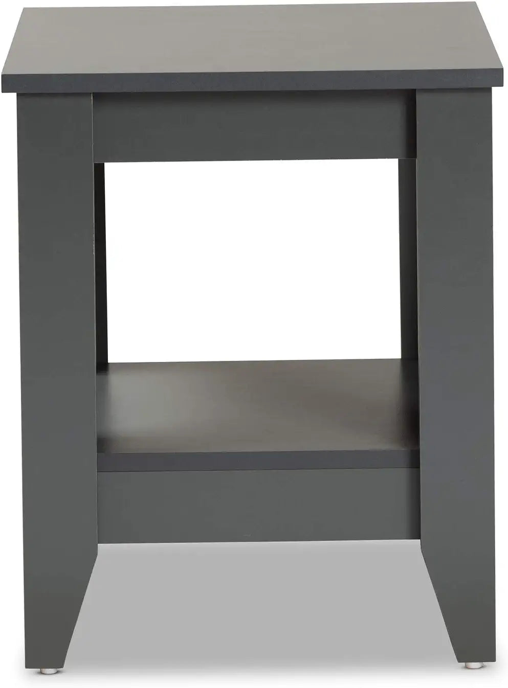 Baxton Studio Audra Modern and Contemporary Grey Finished Wood Living Room End Table