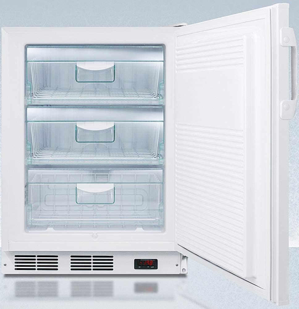 Summit Appliance VT65MLBIADAGP ADA Compliant Built-in General Purpose Undercounter Medical All-Freezer Capable of -25Ã‚ÂºC Operation with Front Lock, Manual Defrost, Digital Thermostat and White Cabinet