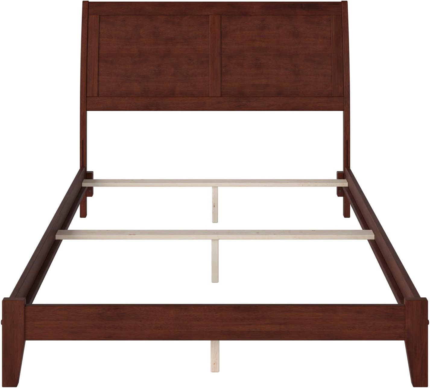 AFI Portland Traditional Bed with Open Footboard and Turbo Charger, Full, Walnut