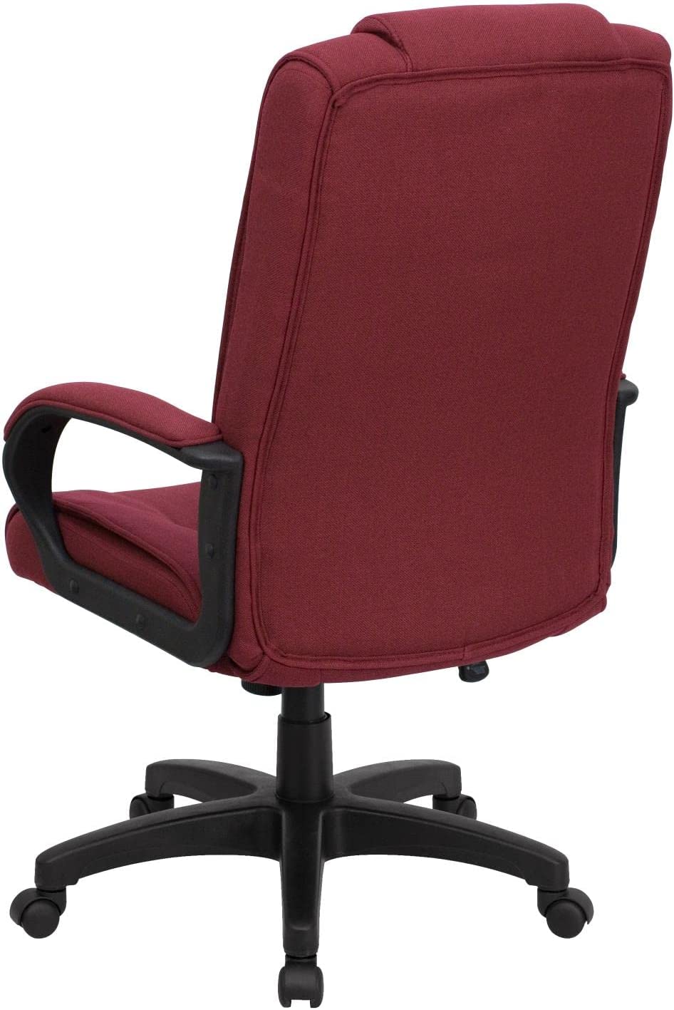 Flash Furniture High Back Burgundy Fabric Executive Swivel Office Chair with Arms