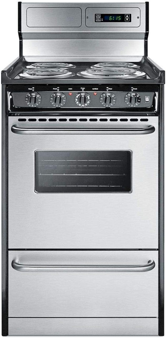 Summit Appliance TEM130BKWY Kitchen Cooking Range, Stainless Steel