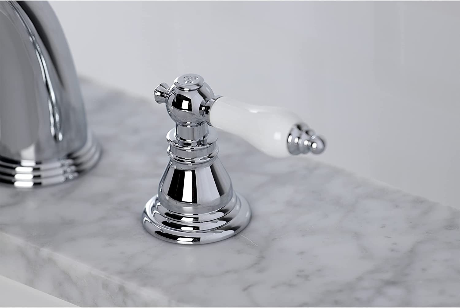 Kingston Brass KB981APL American Patriot Widespread Bathroom Faucet, Polished Chrome