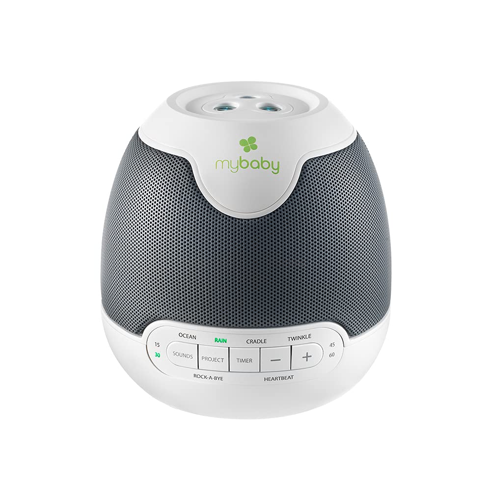 MyBaby, SoundSpa Lullaby - Sounds &amp; Projection, Plays 6 Sounds &amp; Lullabies, Image Projector Featuring Diverse Scenes, Auto-Off Timer Perfect for Naptime, Powered by an AC Adapter, by HoMedics