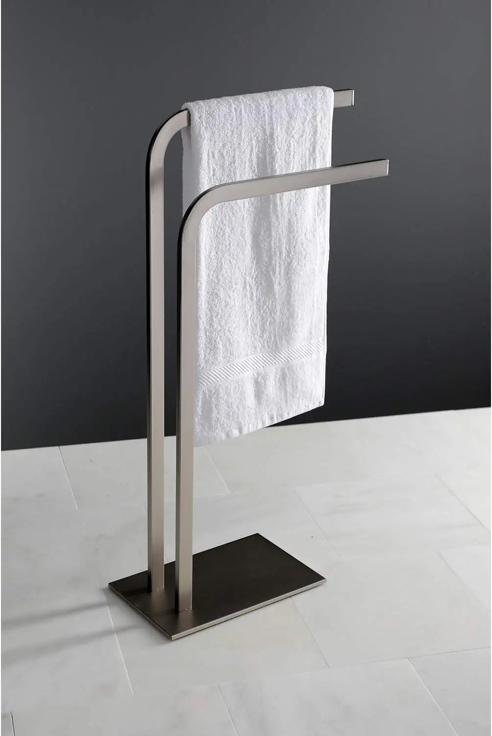 Kingston Brass SCC8008 Edenscape Freestanding Towel Rack, Brushed Nickel