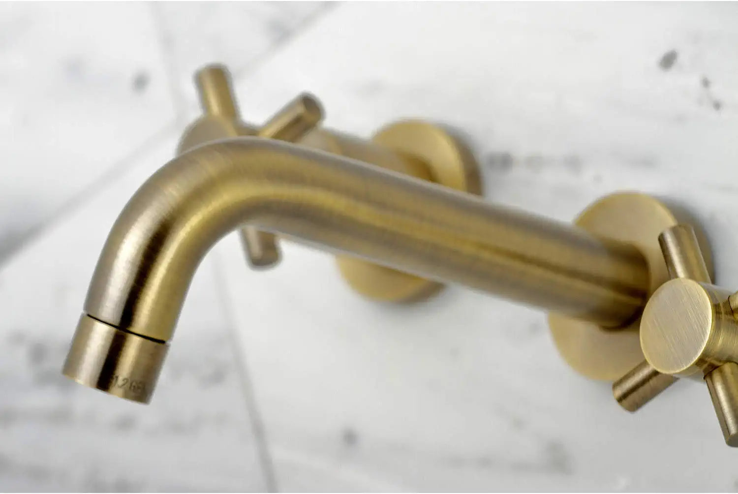 Kingston Brass KS8123DX Concord 2-Handle Wall Mount Bathroom Faucet, Antique Brass