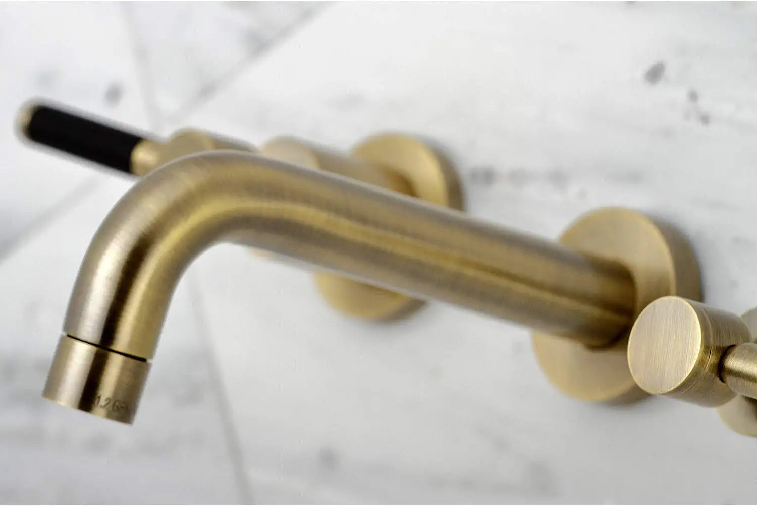 Kingston Brass KS8123DKL Concord 2-Handle Wall Mount Bathroom Faucet, Antique Brass