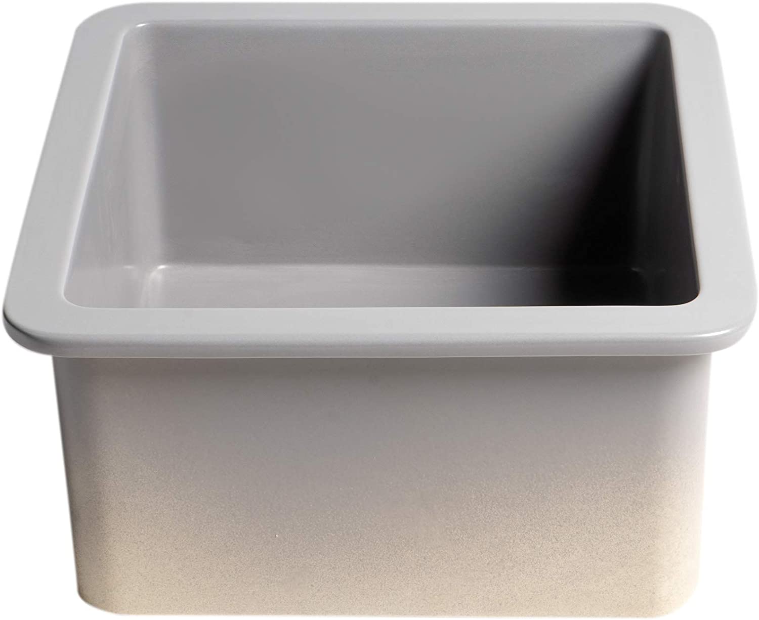 ALFI brand ABF1818S-GM Kitchen Sink, Grey Matte