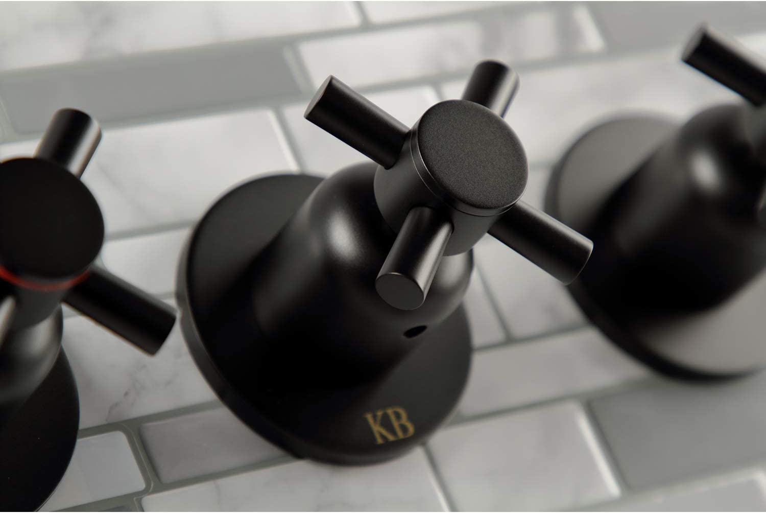 Kingston Brass KBX8130DX Concord Tub and Shower Faucet, Matte Black