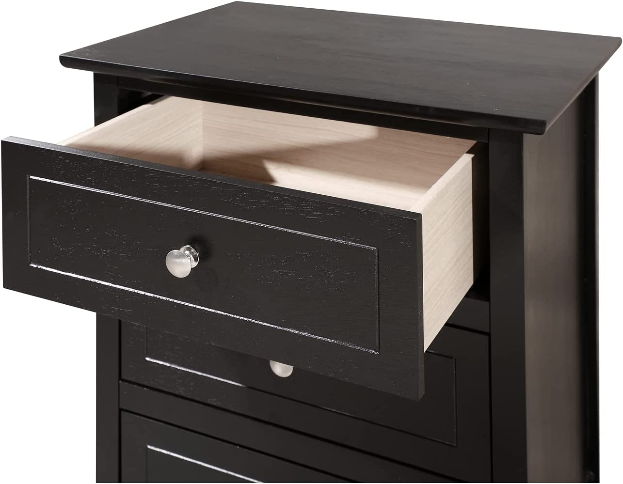 Glory Furniture 3 Drawer Nightstand, Black