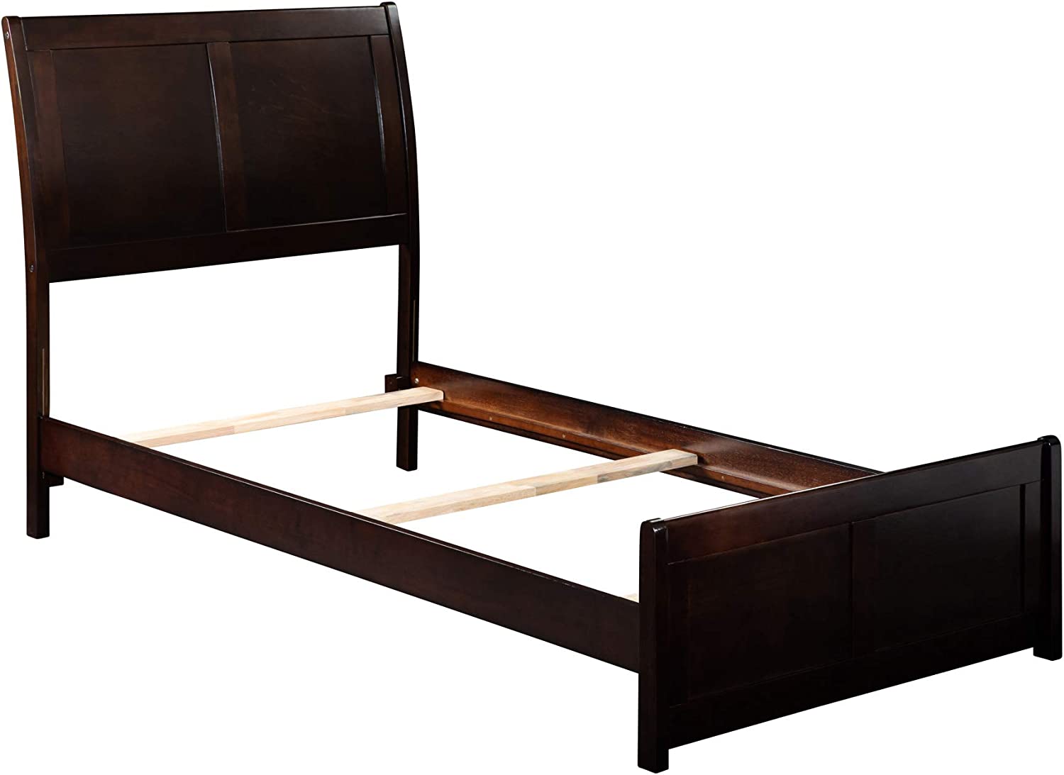 AFI Portland Traditional Bed with Matching Footboard and Turbo Charger, Twin XL, Espresso