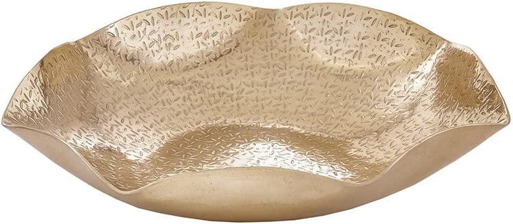 Madison Park Ryder Hex Bowl Gold Small